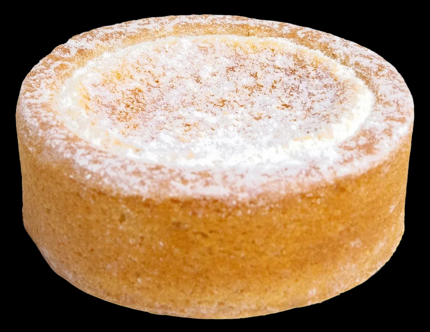 A whole Frank & Louie's vanilla Buttercake, dusted with sugar